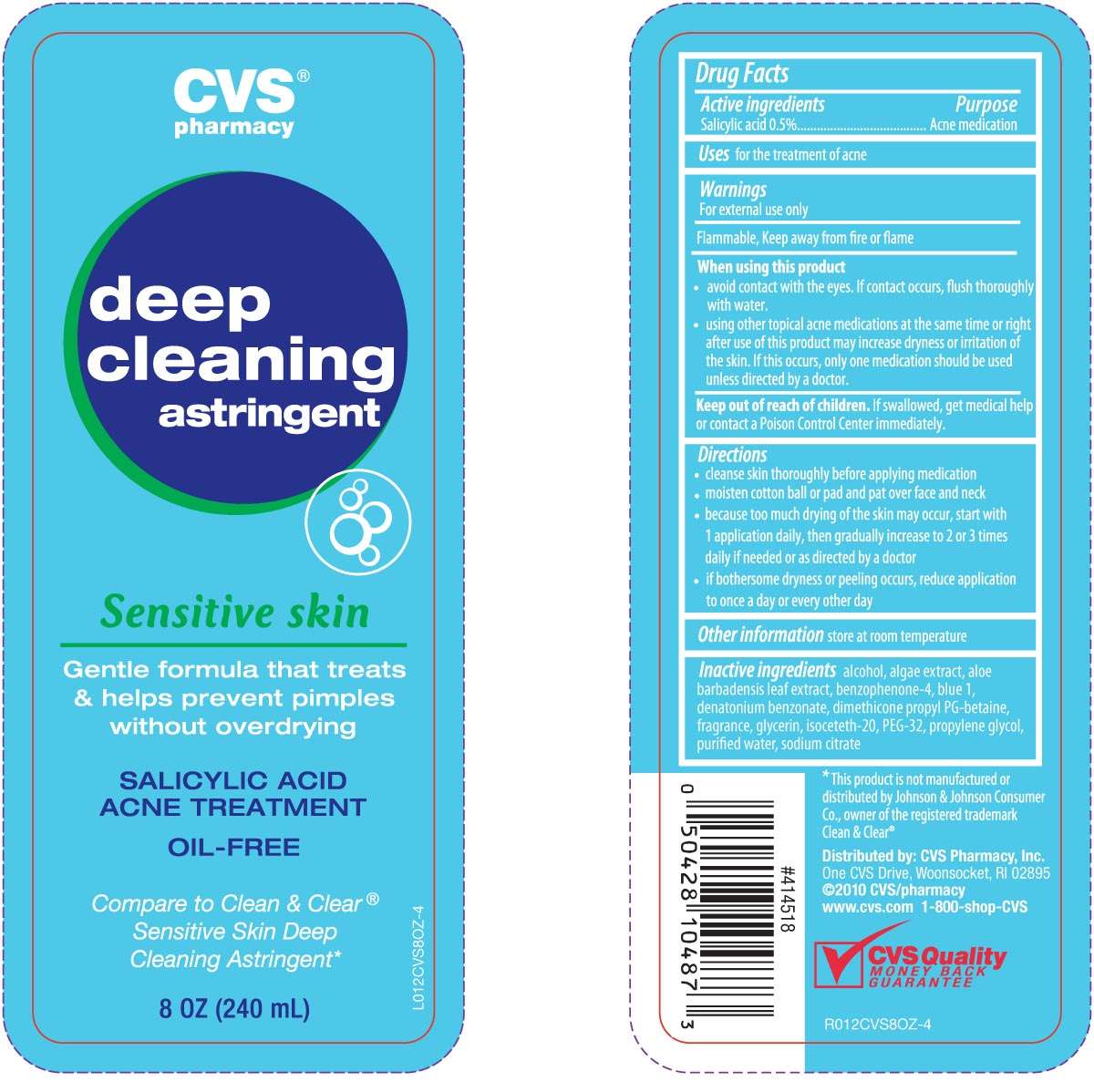 CVS Deep Cleansing Astringent