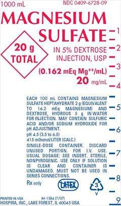 Magnesium Sulfate in Dextrose