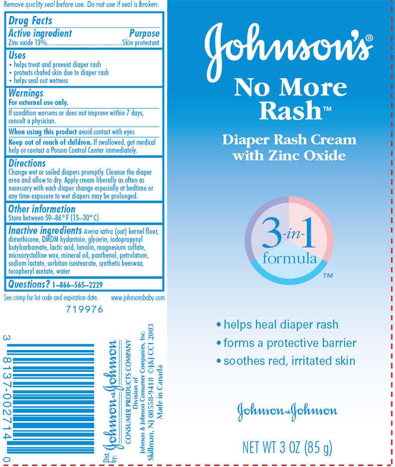 Johnsons No More Rash Diaper Rash