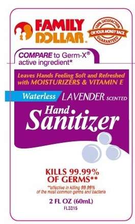 Waterless Lavender Scented Hand Sanitizer