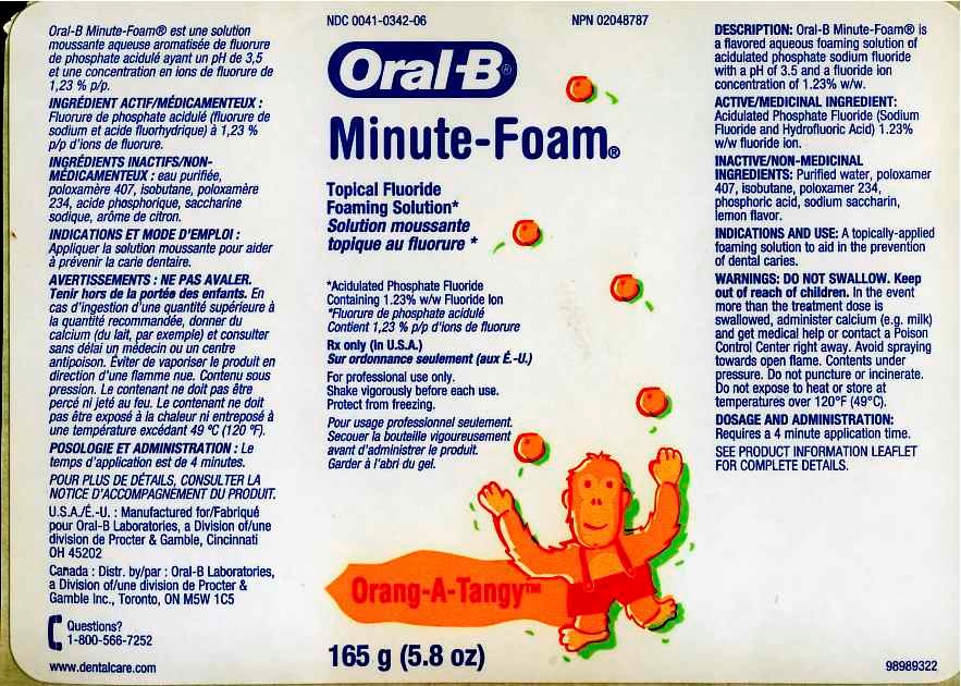 Oral-B Minute-Foam Orang-A-Tangy