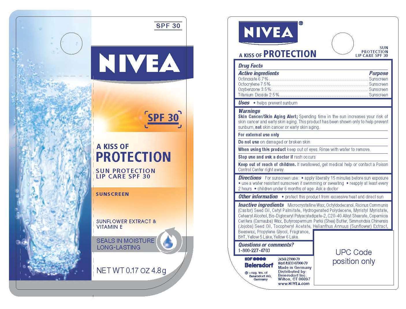 Nivea A Kiss of Protection Sun Protection Lip Care