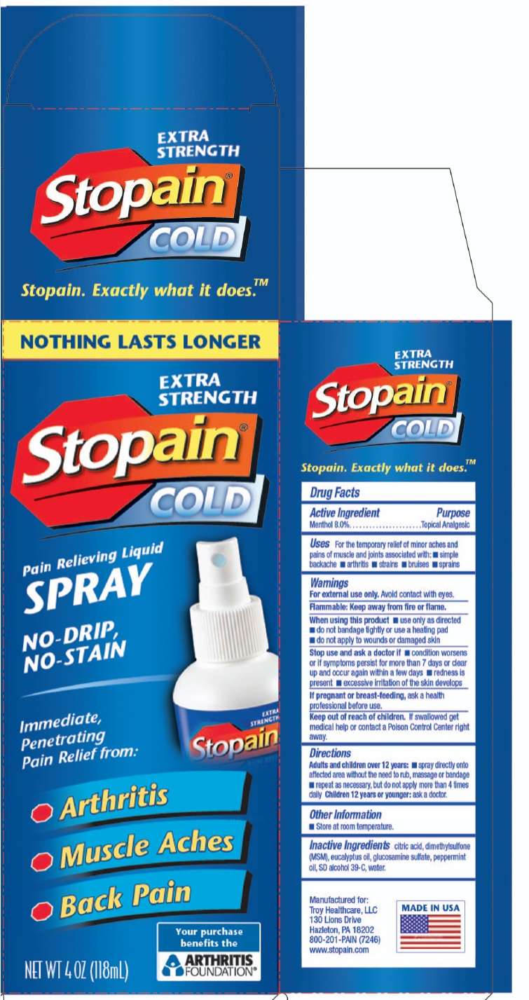 EXTRA STRENGTH STOPAIN COLD PAIN RELIEVING
