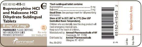 Buprenorphine HCl and Naloxone HCl