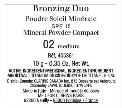 Bronzing Duo SPF 15 Mineral Compact Tint 02 Medium