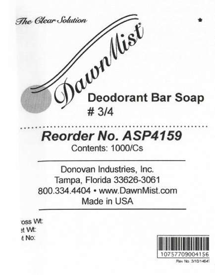 DawnMist Deodorant Bar No. 3/4