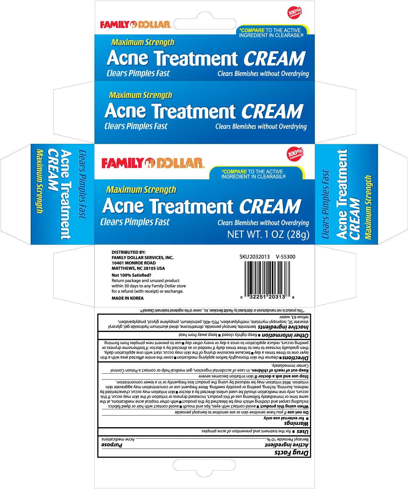 FAMILY DOLLAR ACNE TREATMENT