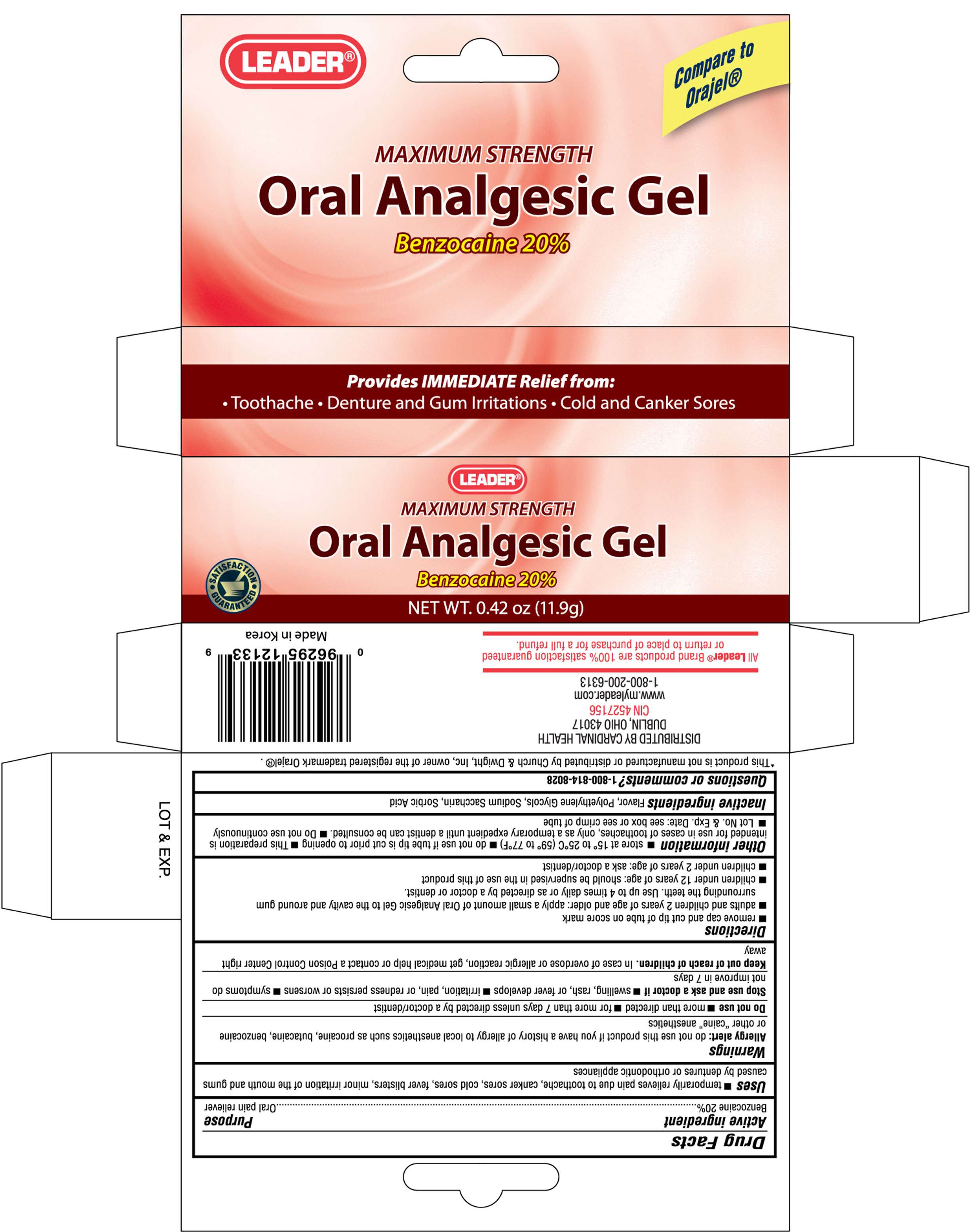 LEADER ORAL ANALGESIC