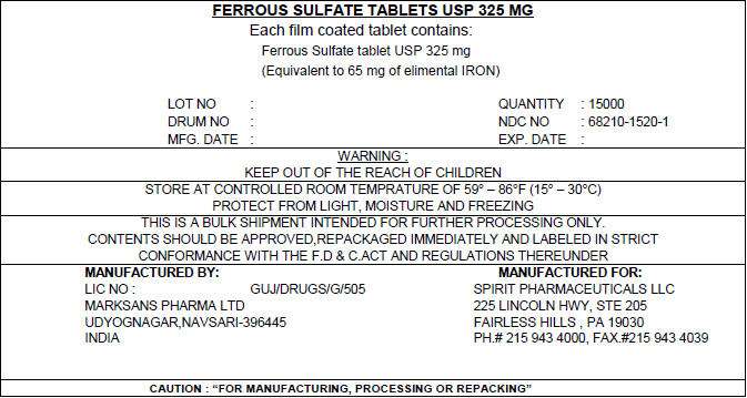 FERROUS SULFATE