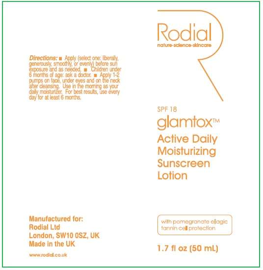 GLAMTOX ACTIVE DAILY MOISTURIZING SUNSCREEN