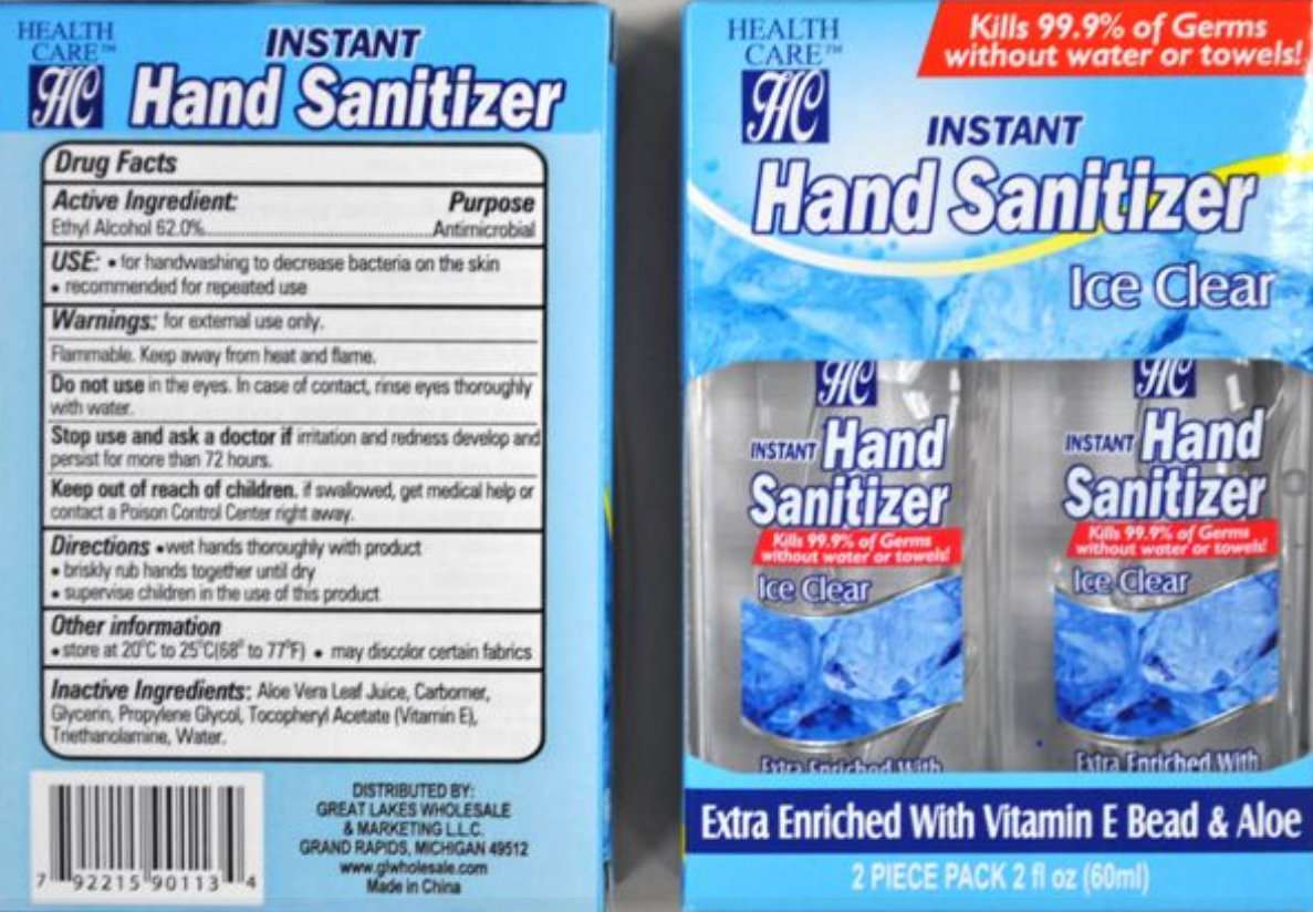 Health Care Instant Hand Sanitizer Ice Clear