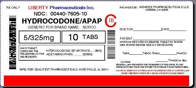 Hydrocodone Bitartrate And Acetaminophen