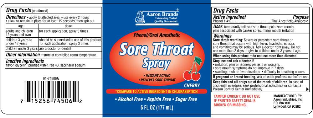 Sore Throat Spray Cherry