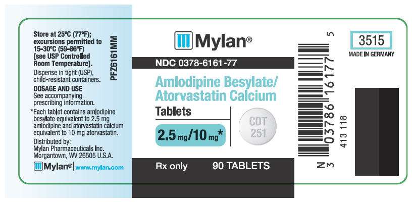 Amlodipine besylate/atorvastatin calcium