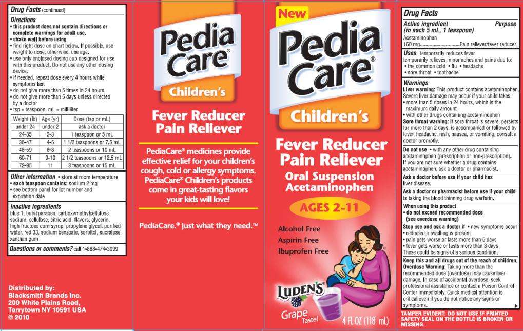 PediaCare Childrens Fever Reducer Pain Reliever Grape