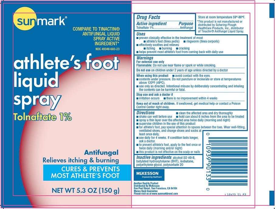 Sunmark athletes foot liquid spray