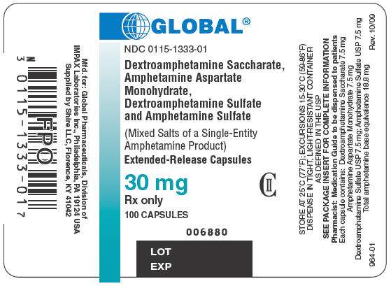 Dextroamphetamine Saccharate, Amphetamine Aspartate, Dextroamphetamine Sulfate and Amphetamine Sulfate