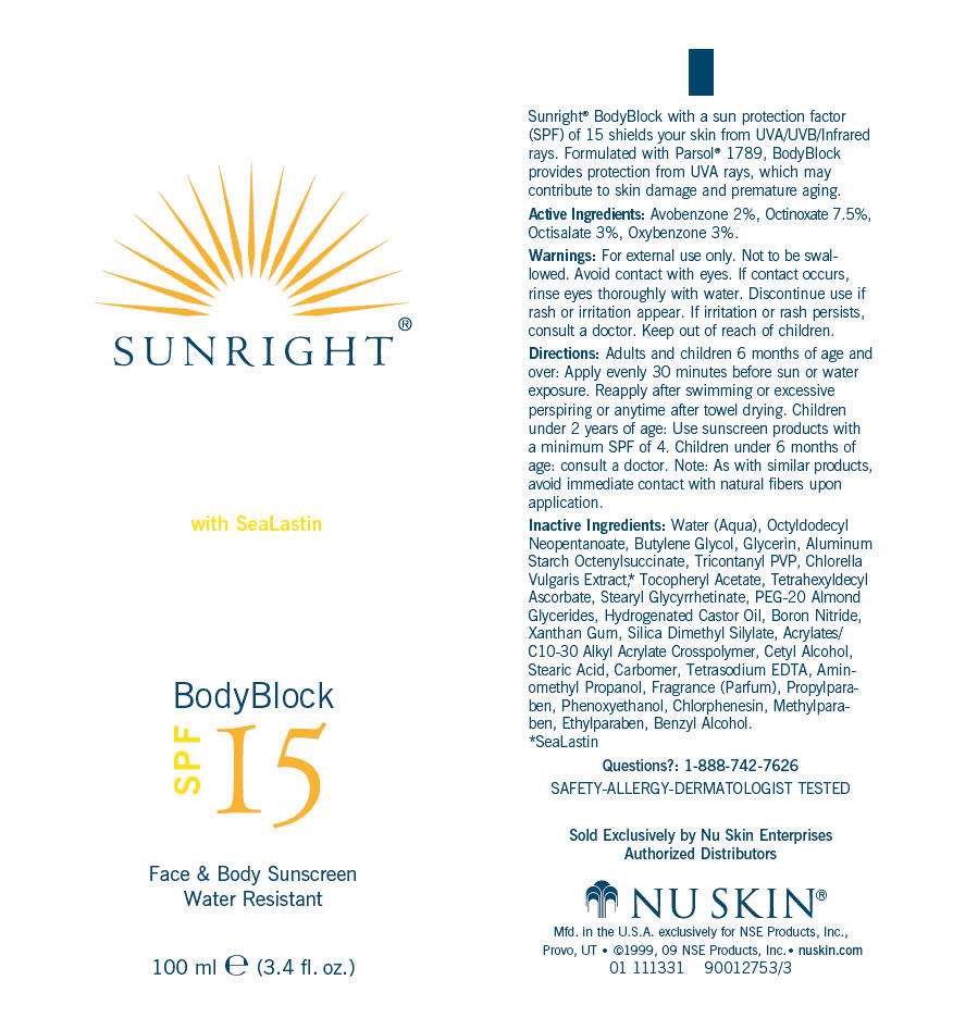Sunright BodyBlock SPF15