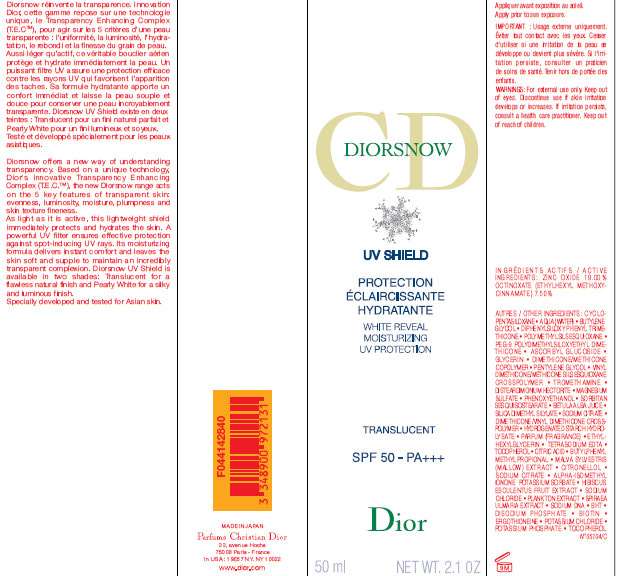 DIORSNOW UV Shield White Reveal Moisturizing UV Protection Transluscent SPF 50