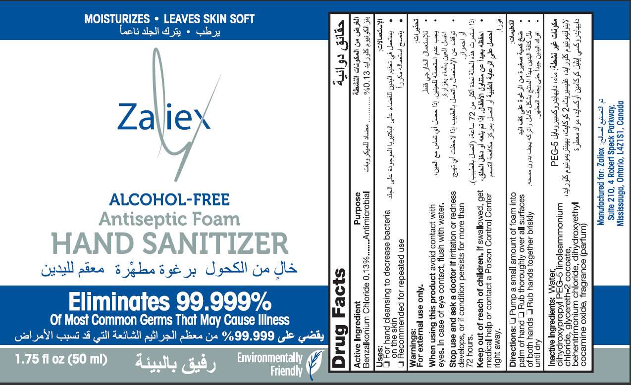 Zaliex ALCOHOL-FREE Antiseptic Hand Sanitizer
