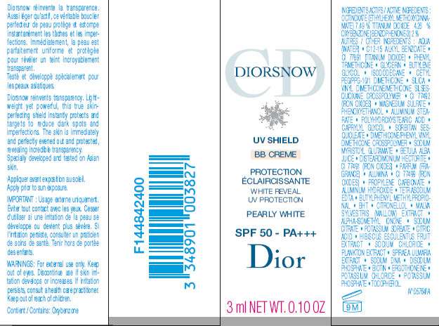 DIORSNOW UV Shield White Reveal UV Protection BB Creme Pearly White SPF 50