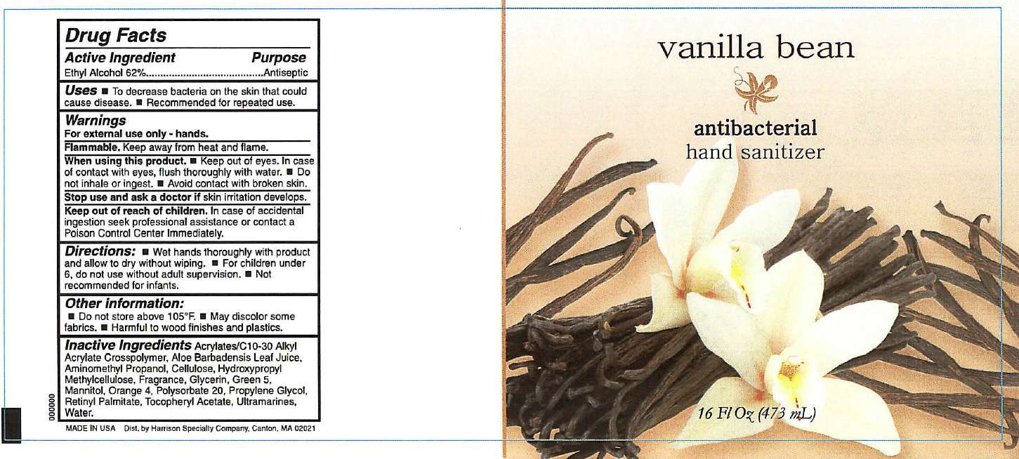 Vanilla Bean Antibacterial Hand Sanitizer