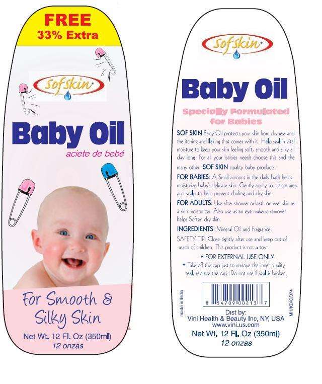 Sof Skin  Baby Oil