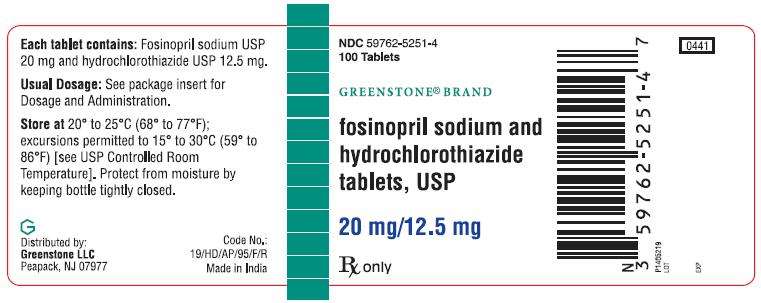 Fosinopril Sodium and Hydrochlorothiazide