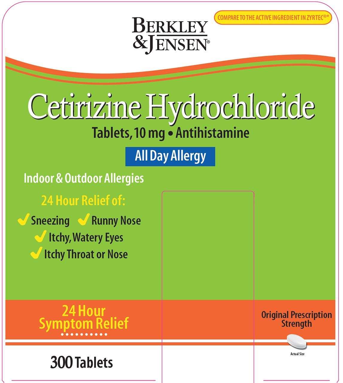 Berkley and Jensen Cetirizine Hydrochloride