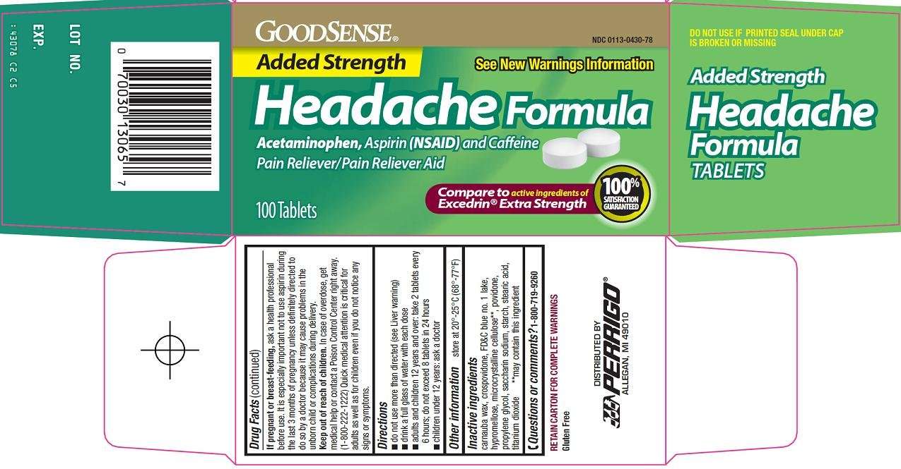 Good Sense headache formula