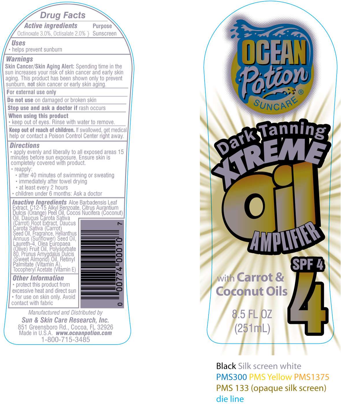 OP Dark Tanning Xtreme Oil Amplifier SPF4