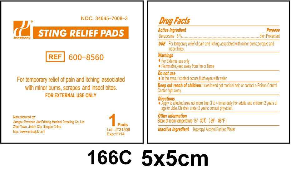 Sting Relief Pads