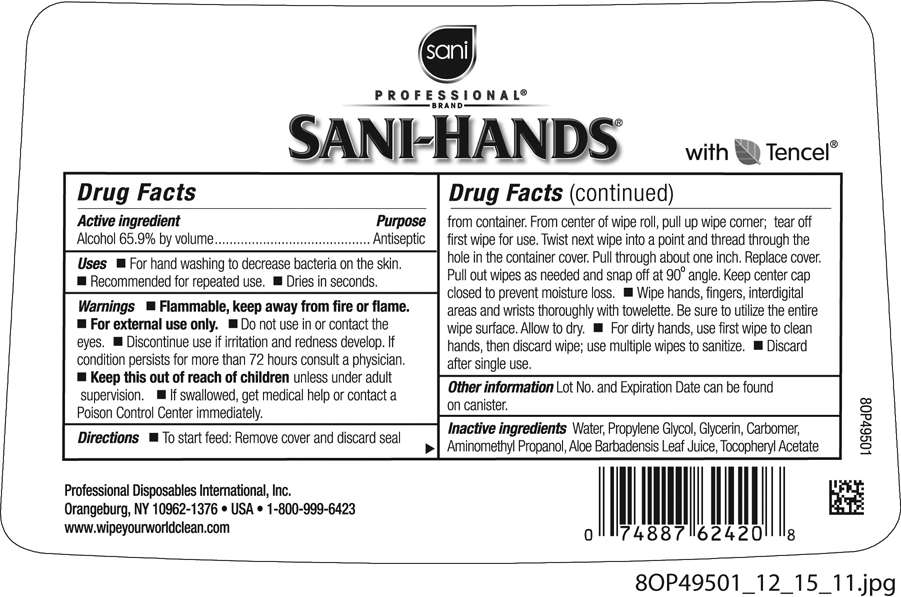 Sani Professional Brand Sani-Hands with Tencel