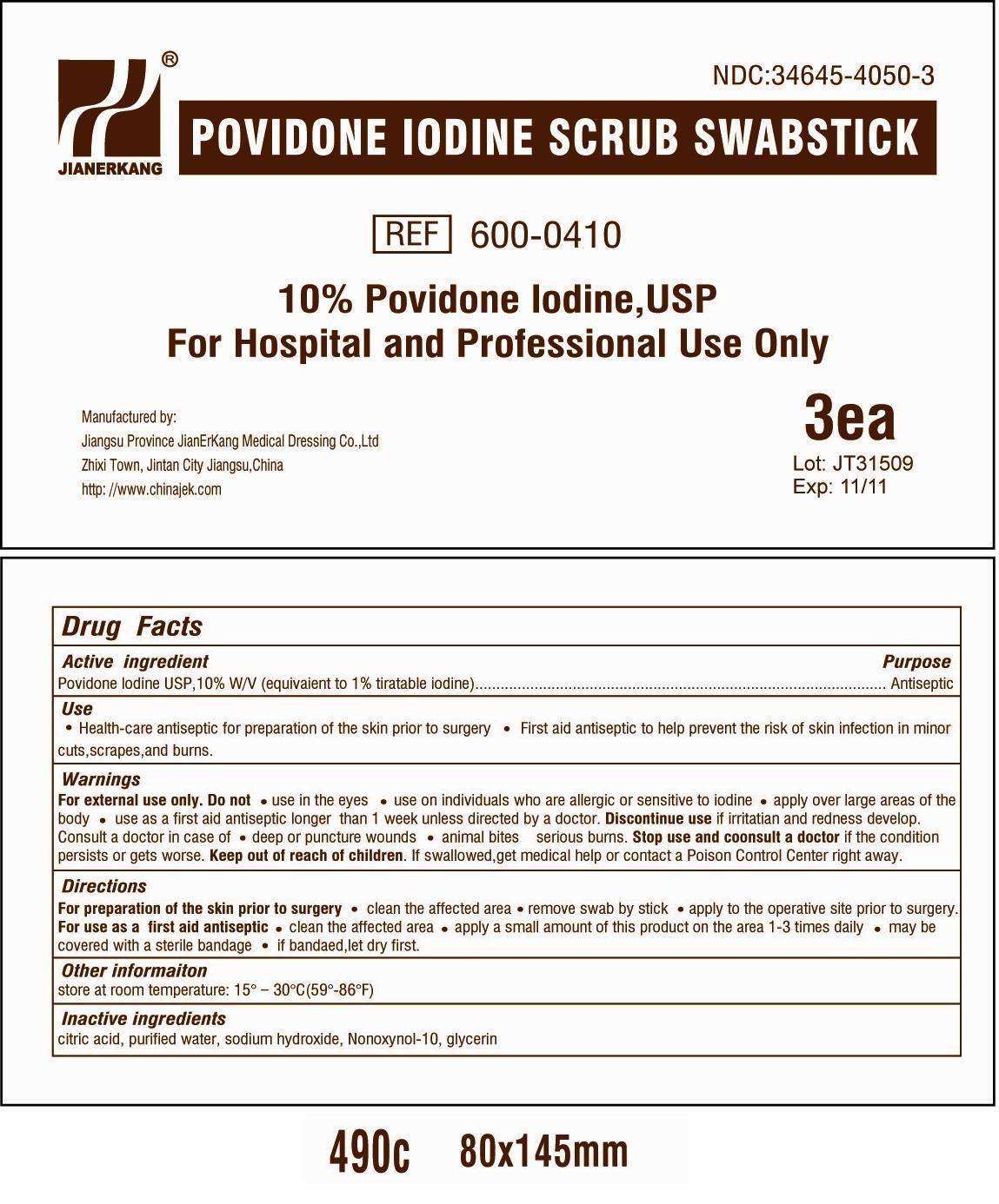 Povidone Iodine Scrub