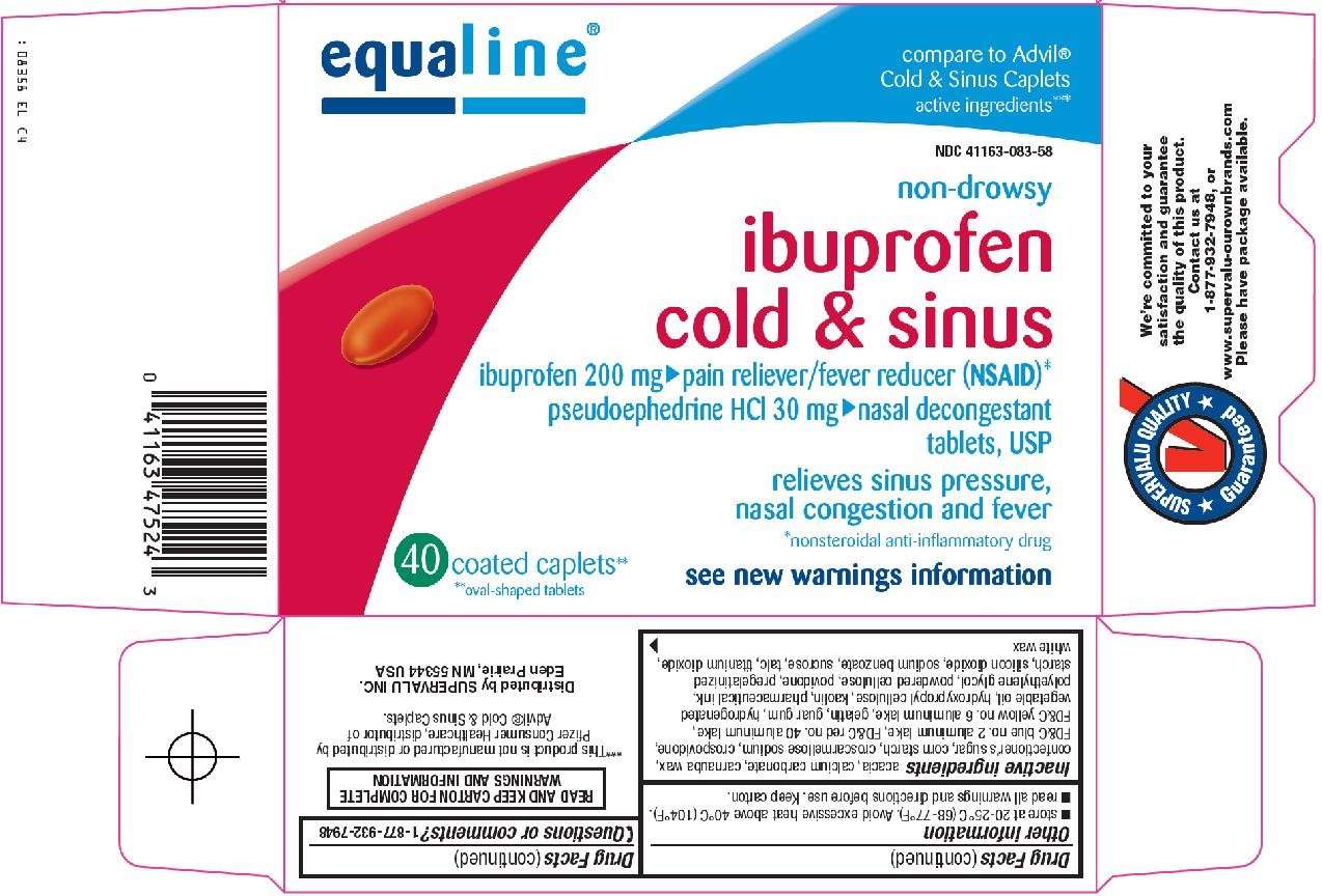 equaline ibuprofen cold and sinus