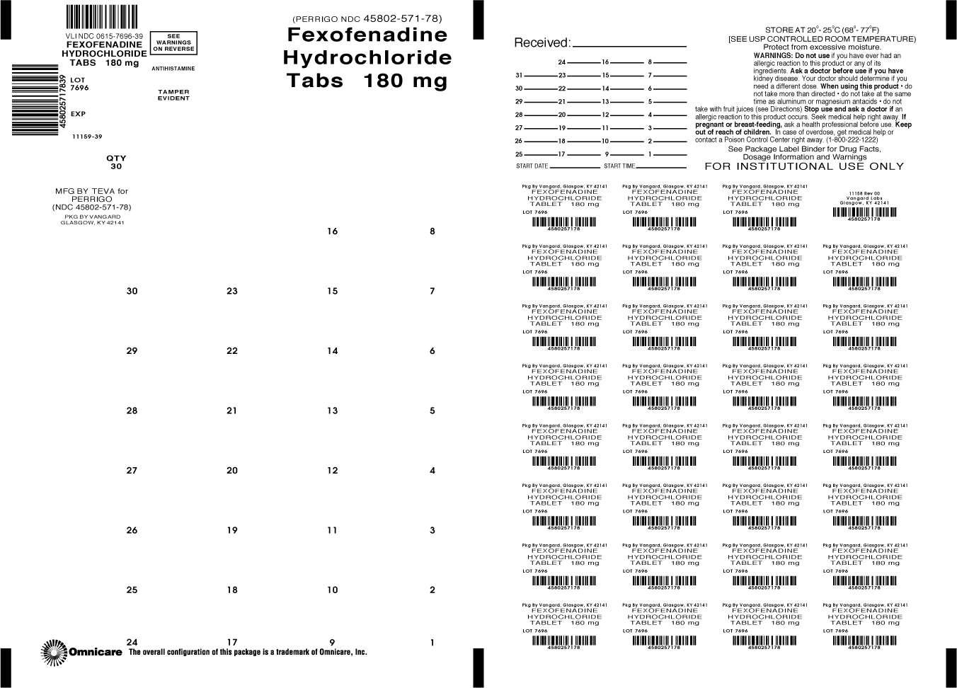 Fexofenadine Hydrochloride