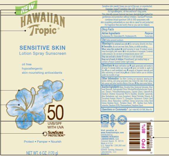 New Hawaiian Tropic Sensitive Skin Lotion Sunscreen