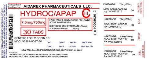 Hydrocodone Bitartrate And Acetaminophen