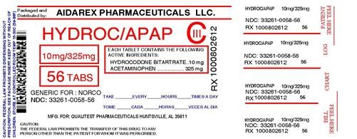 Hydrocodone Bitartrate And Acetaminophen