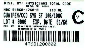 Guaifenesin and Codeine Phosphate