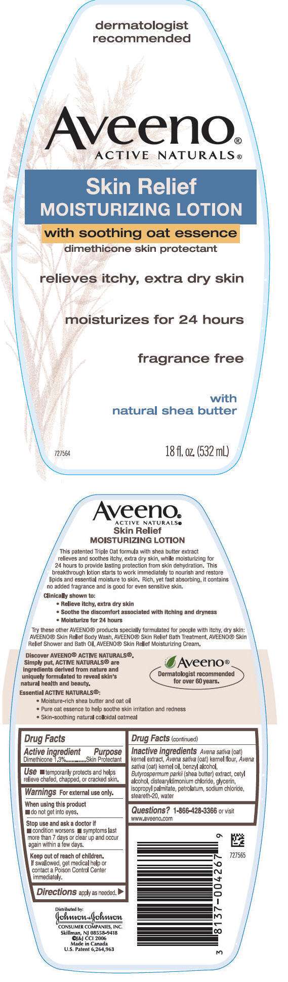 Aveeno Active Naturals Skin Relief Moisturizing