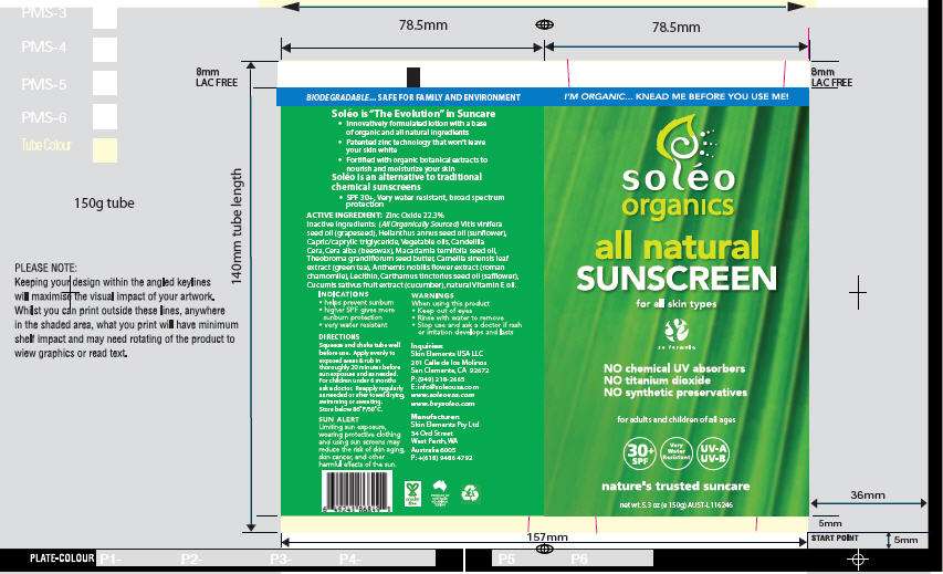 Soleo Organics Sunscreen