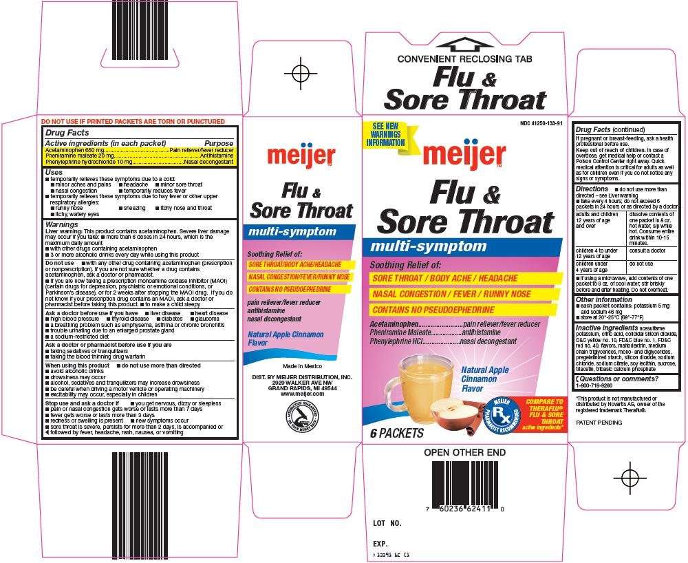 flu and sore throat