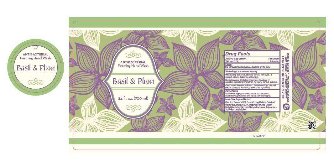 Basil and Plum Antibacterial Foaming Hand Wash