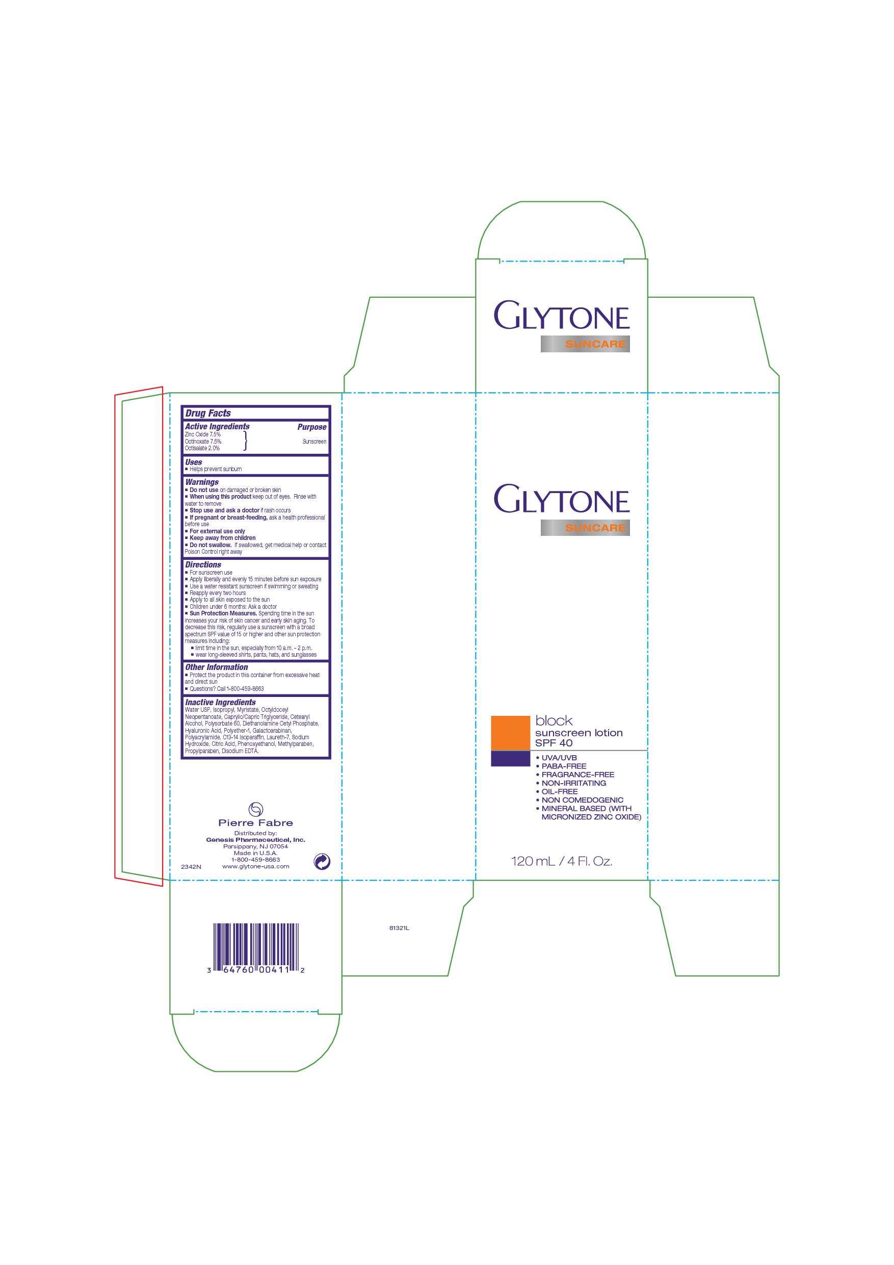 Glytone Suncare block sunscreen