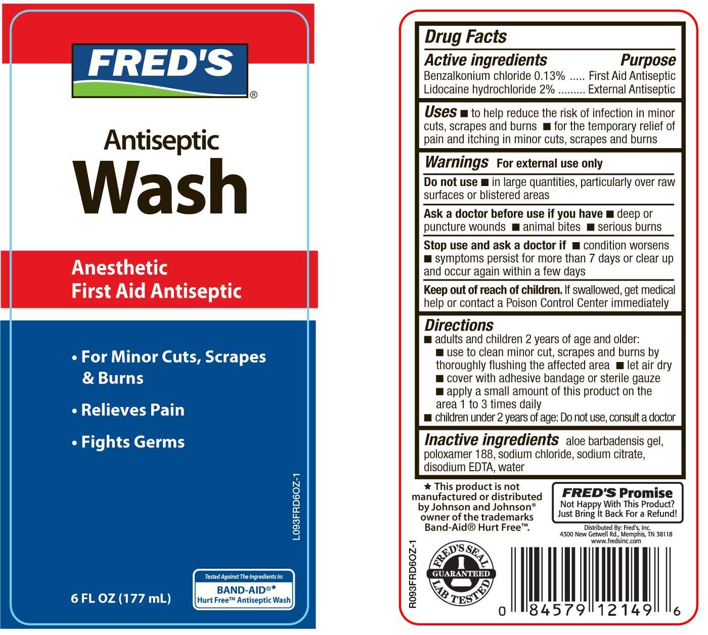 Freds Antiseptic Wash