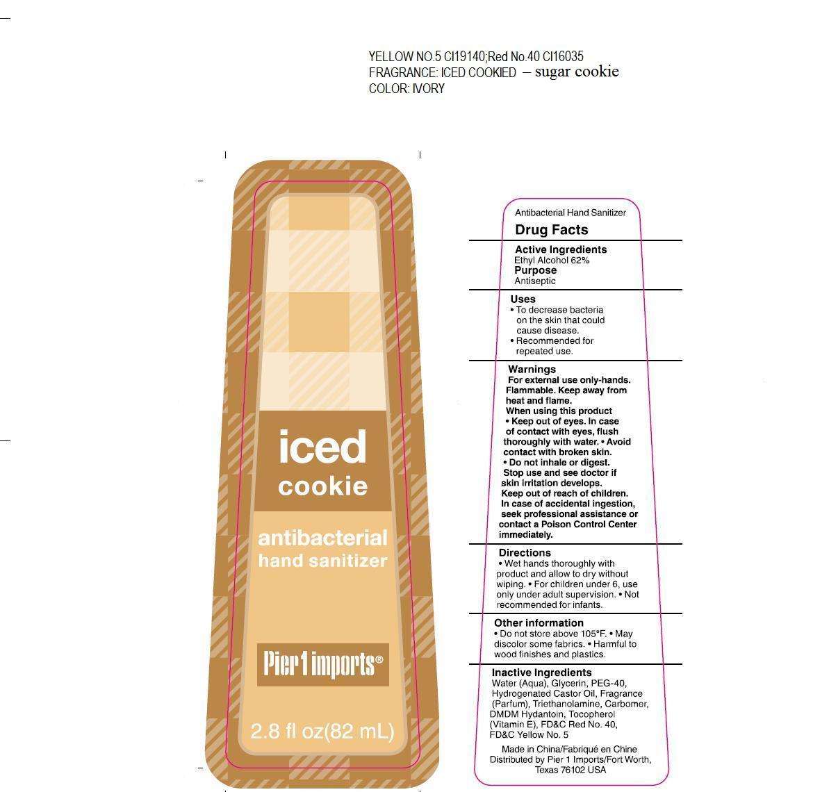 Pier 1 Imports Iced Cookie Anti-Bacterial Hand Sanitizer