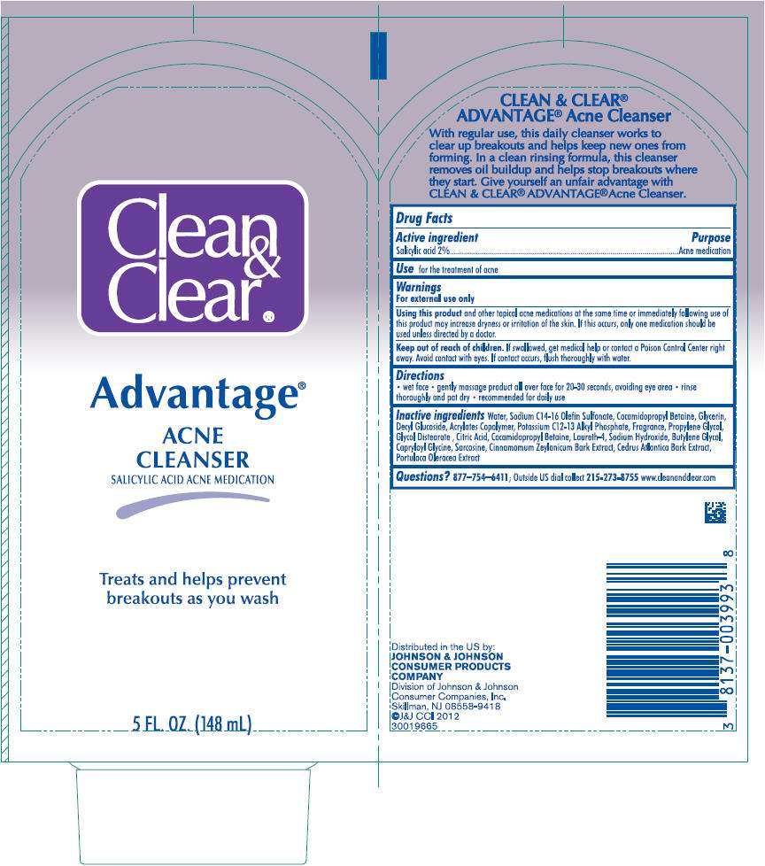 Clean and Clear Advantage Acne Cleanser