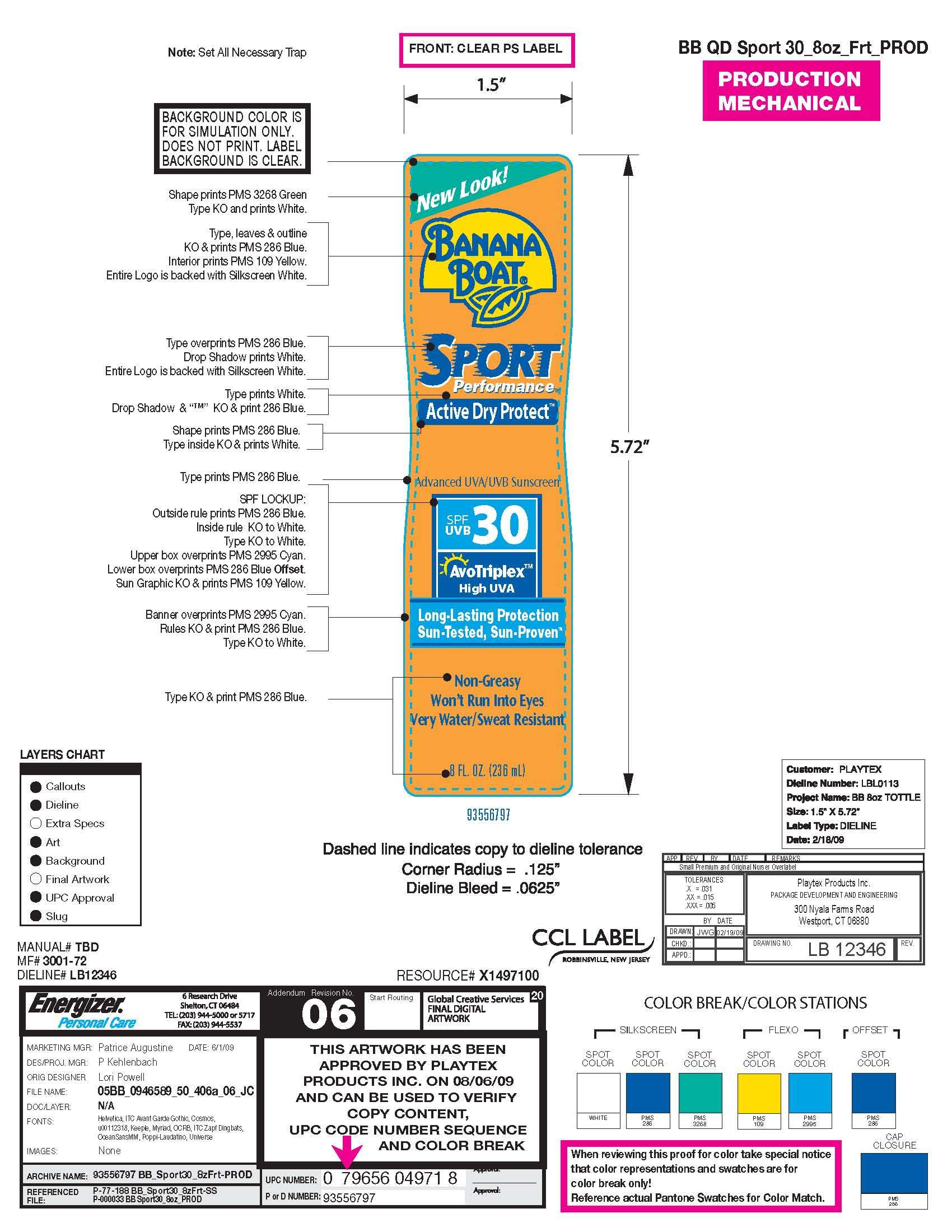 Banana Boat Sport Performance