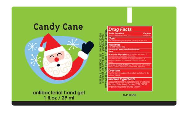 Antibacterial Hand Candy Cane